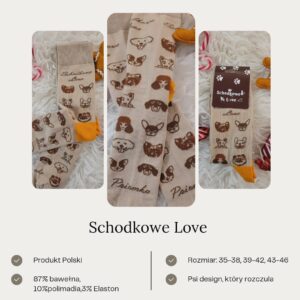 Skarpetki Psiemka Schodkowe Love Skarpetki Psiemka Schodkowe Love